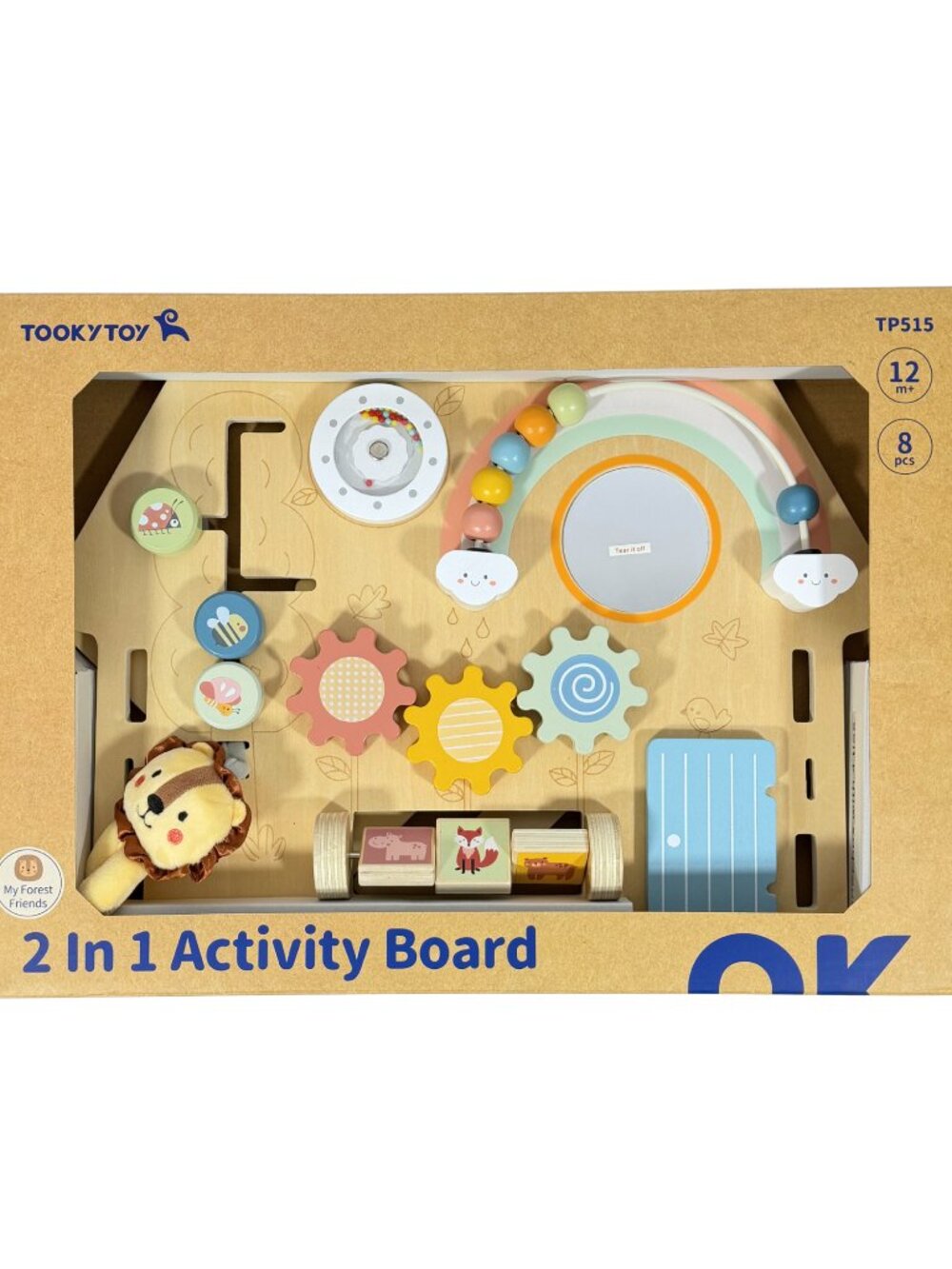 Montessori Wooden Busy Board Activity Board Sensory Learning Toy New - Picture 16 of 16